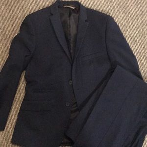 Boys Marc New York navy blue suit.